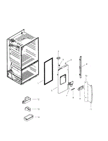 Left Door parts for Samsung Refrigerator RF268ABBP/XAA-00 from AppliancePartsPros.com