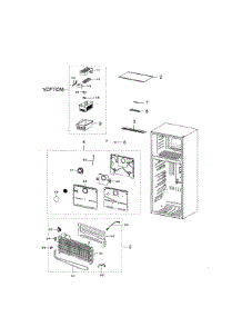 Freezing Compartment parts for Samsung Refrigerator RT18M6215SR/AA-00 from AppliancePartsPros.com