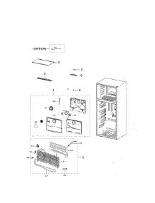Freezing Compartment parts for Samsung Refrigerator RT21M6213SR/AA-01 from AppliancePartsPros.com