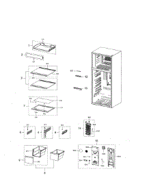 Fridge Compartment parts for Samsung Refrigerator RT21M6213SG/AA-01 from AppliancePartsPros.com
