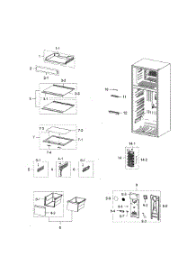 Fridge parts for Samsung Refrigerator RT18M6215SG/AA-00 from AppliancePartsPros.com