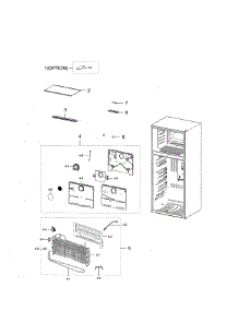 Freezing Compartment parts for Samsung Refrigerator RT18M6213SG/AA-01 from AppliancePartsPros.com