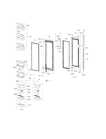 Door-Fridge parts for Samsung Refrigerator RH30H9500SR/AA-00 from AppliancePartsPros.com