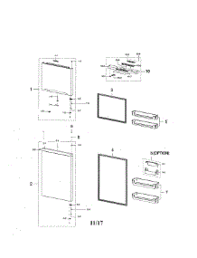 Door Compartment parts for Samsung Refrigerator RT21M6215SR/AA-01 from AppliancePartsPros.com