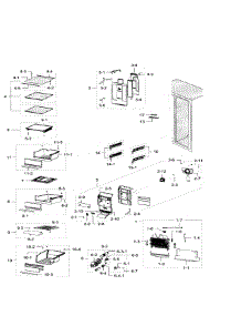 Fridge parts for Samsung Refrigerator RH30H9500SR/AA-01 from AppliancePartsPros.com