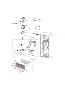 Freezing Compartment parts for Samsung Refrigerator RT18M6215SR/AA-01 from AppliancePartsPros.com