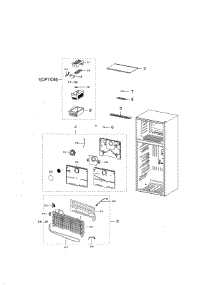Freezing Compartment parts for Samsung Refrigerator RT21M6215WW/AA-01 from AppliancePartsPros.com
