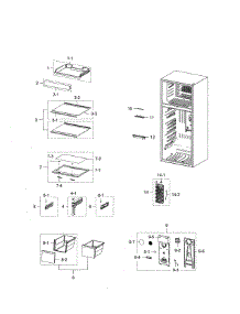 Fridge parts for Samsung Refrigerator RT21M6215SG/AA-00 from AppliancePartsPros.com