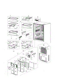 Refrigerator parts for Samsung Refrigerator RB194ACRS/XAC-00 from AppliancePartsPros.com