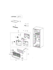 Freezing Compartment parts for Samsung Refrigerator RT21M6213SR/AA-00 from AppliancePartsPros.com