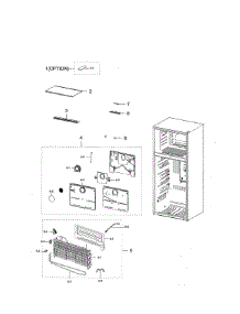 Freezing Compartment parts for Samsung Refrigerator RT18M6213SG/AA-00 from AppliancePartsPros.com