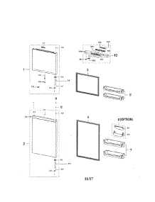Door Compartment parts for Samsung Refrigerator RT21M6213WW/AA-00 from AppliancePartsPros.com