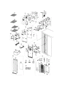 Freezer parts for Samsung Refrigerator RS25H5000SR/AA-01 from AppliancePartsPros.com