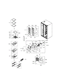 Refrigerator parts for Samsung Refrigerator RS25H5121SR/AA-00 from AppliancePartsPros.com