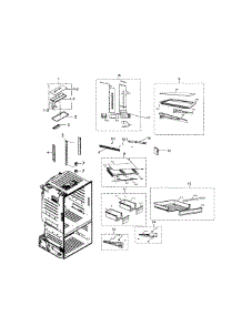 Refrigerator parts for Samsung Refrigerator RF220NCTABC/AA-01 from AppliancePartsPros.com