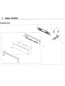Control Asy parts for Samsung Wall Oven NV51K6650SS/AA-00 from AppliancePartsPros.com