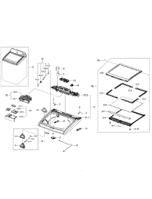 Top Assy parts for Samsung Washer WA48H7400AP/A2-02 from AppliancePartsPros.com