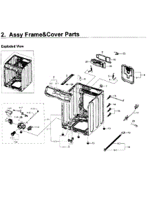 Frame & Cover Parts parts for Samsung Washer WF50K7500AW/A2-11 from AppliancePartsPros.com