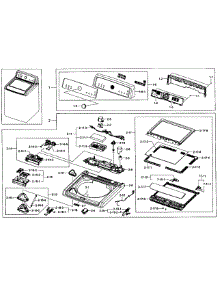 Top Cover parts for Samsung Washer WA5451ANW/XAA-02 from AppliancePartsPros.com