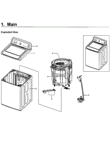 Main Asy parts for Samsung Washer WA5471ABW/XAA-01 from AppliancePartsPros.com