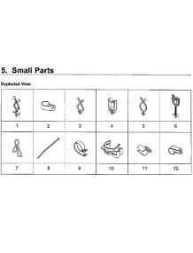 Small Parts parts for Samsung Washer WA5471ABW/XAA-01 from AppliancePartsPros.com