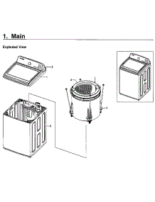 Main Asy parts for Samsung Washer WA50M7450AP/A4-00 from AppliancePartsPros.com