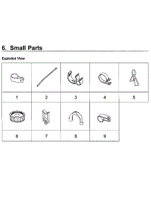 Small Parts parts for Samsung Washer WA50M7450AP/A4-00 from AppliancePartsPros.com