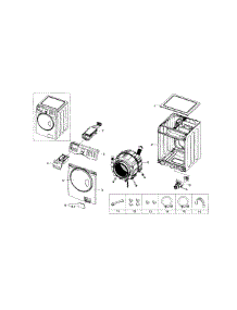 Main Assy parts for Samsung Washer WF218ANW/XAA-01 from AppliancePartsPros.com