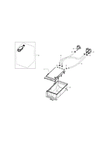 Housing-Drawer parts for Samsung Washer WF218ANW/XAA-01 from AppliancePartsPros.com