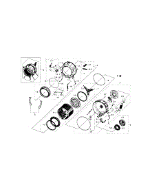 Tub & Drum parts for Samsung Washer WF218ANW/XAA-01 from AppliancePartsPros.com