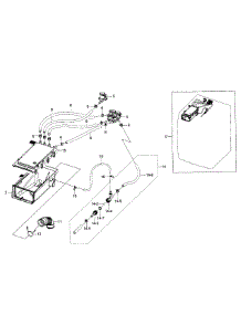 Housing Drawer parts for Samsung Washer WF520ABP/XAA-01 from AppliancePartsPros.com