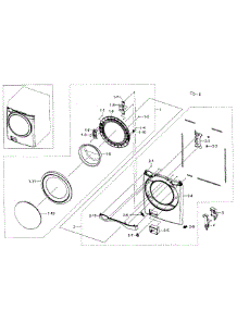 Front Section parts for Samsung Washer WF520ABP/XAA-01 from AppliancePartsPros.com