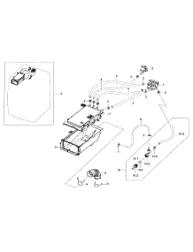 Housing parts for Samsung Washer WF56H9110CW/A2-00 from AppliancePartsPros.com