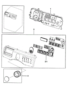 Control Panel parts for Samsung Washer WF209ANW/XAA-00 from AppliancePartsPros.com