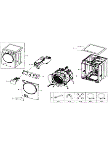 Main Asy parts for Samsung Washer WF393BTPARA/A1-00 from AppliancePartsPros.com