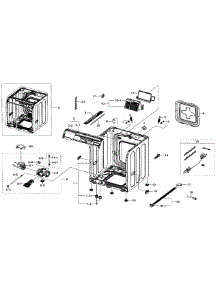 Frame & Cover Parts parts for Samsung Washer WF393BTPARA/A1-00 from AppliancePartsPros.com