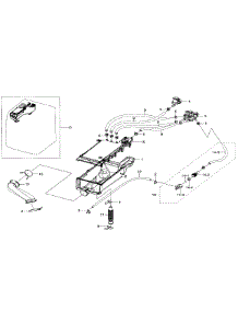 Housing Drawer parts for Samsung Washer WF393BTPARA/A1-00 from AppliancePartsPros.com
