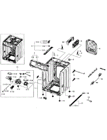 Frame Assy parts for Samsung Washer WF511ABW/XAA-04 from AppliancePartsPros.com