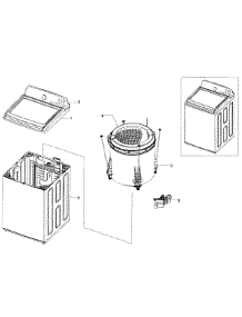 Main Assy parts for Samsung Washer WA456DRHDSU/AA-01 from AppliancePartsPros.com
