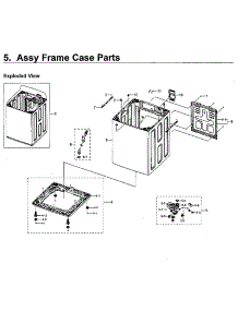 Frame Case Parts parts for Samsung Washer WA52M7750AW/A4-00 from AppliancePartsPros.com