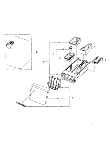 Drawer parts for Samsung Washer WF393BTPAWR/A1-00 from AppliancePartsPros.com