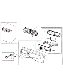 Control Panel parts for Samsung Washer WF363BTBEUF/A1-01 from AppliancePartsPros.com