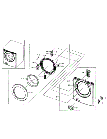 Door Assy parts for Samsung Washer WF363BTBEUF/A1-01 from AppliancePartsPros.com