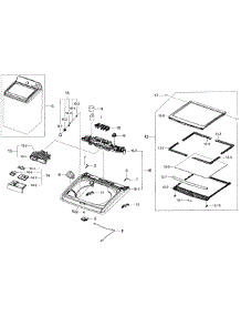 Top Section parts for Samsung Washer WA456DRHDWR/AA-04 from AppliancePartsPros.com