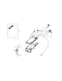 Housing-Drawer parts for Samsung Washer WF330ANW/XAA-05 from AppliancePartsPros.com