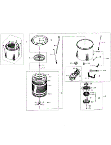 Tub Assy parts for Samsung Washer WA48H7400AP/A2-01 from AppliancePartsPros.com