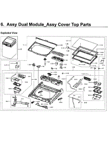 Dual Module-Top parts for Samsung Washer WV60M9900AW/A5-00 from AppliancePartsPros.com