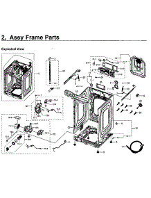 Frame parts for Samsung Washer WV60M9900AW/A5-00 from AppliancePartsPros.com