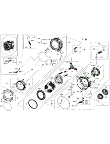 Tub Parts parts for Samsung Washer WF56H9100AW/A2-01 from AppliancePartsPros.com