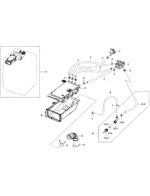 Drawer Housing parts for Samsung Washer WF56H9100AW/A2-01 from AppliancePartsPros.com